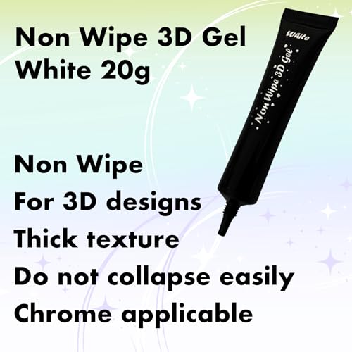 Gel Pegamento para Uñas 3D Blanco 20g miniatura 5