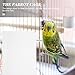 POPETPOP 100 Pieces Cage Liners for Birds, Bird Cage Liner Papers, Bird Cages Cushion Pad for Parrot, Parakeet, Conure, Cockatiel Cages Reptile Aquariums Dog Kennel