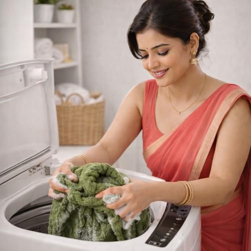 Image of Towels for Bath | Towels for Bath Large Size Bath Towel - Soft & Absorbent | 600 GSM | 1 Piece Bath Towel for Men /Women | 70 cms x 140 cms - Sage Green