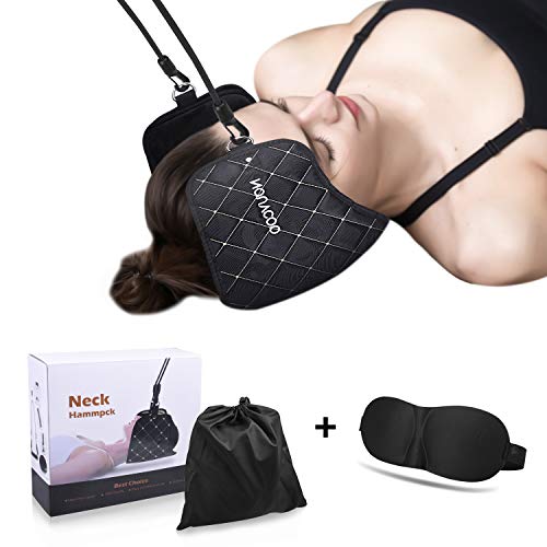 NOUVCOO Amaca Per Collo, Neck Hammock/Trazione Cervicale Portatile per Sollievo del Dolore al Collo per Relax e Fisioterapia a Casa, in Ufficio - NV29