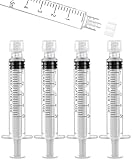 5mL Luer Lock Syringes without Needle - Syringe with Cap, Sterile Individually Sealed, Professional, Industrial & Personal Home Care, 50 Pack