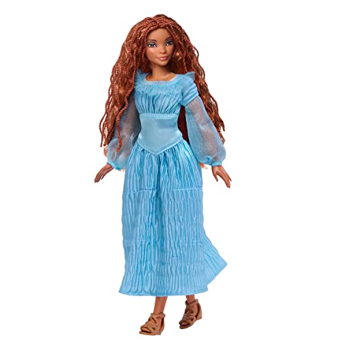 Disney The Little Mermaid Ariel Fashion Doll On Land In Signature Blue Dress, Toys Inspired By Disney's The Little Mermaid #TOP6