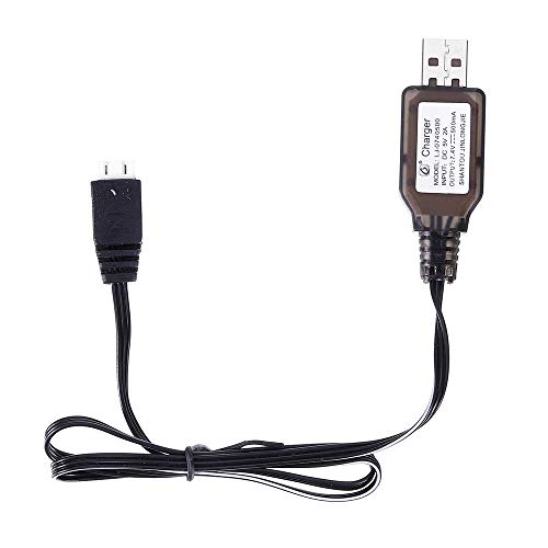 Thboxes Charging Cable Drone HS USB Charging Cable 7.4V 2S Li-ion Battery Charger for 18301 18302 18311 18312 1/18 RC Car Parts