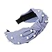 Produktbild YWLINK Damen Breit Haar-Stirnband mit Bördeln Haar Kopfband Mode Knoten-Haarband Einfache SüßE MäDchen Einfach Polka Dot Elegant Sport (Blau,)