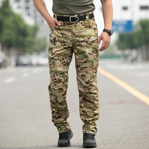 Cargo Work Pants for Men Lightweight Waterproof Tactical Work Pants Construction Carpenter Hiking Pants with Pockets3