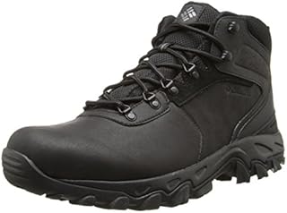 Columbia Men's Newton Ridge Plus II Waterproof Hiking Boot, Black/Black, 10 Wide US
