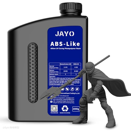 JAYO Resina para Impresora 3D 2KG, ABS-Like Resina 405nm UV