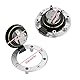 Motorrad Tankdeckel, Kraftstofftankdeckel Tankverschluss mit 2 Schlüsseln für GSX-R600 GSX-R750 GSX-R1000 Hayabusa GSXR1300 TL1000R Katana SV650S GSX600F Bandit GSF1200 GS600F GS500 RGV 250