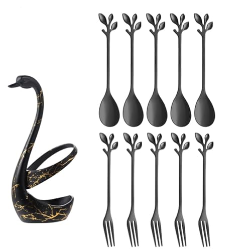 ステンレス製のスワンフォークとスプーン収納ラック 3色展開。錆びにくく耐久性に優れています キッチンの食器整理に最適 和風ホームデザイン