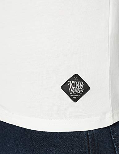 King Kerosin Faster & Louder T-Shirt, Bianco, XXL