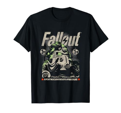 Fallout Video Game Distressed Character Portrait T-Shirt