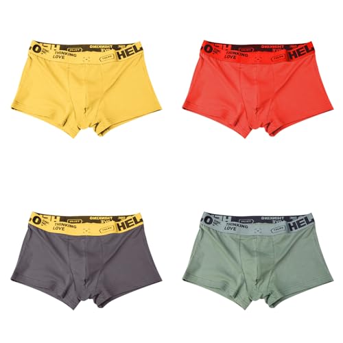Evankin Mens Cotton Boxer Briefs Soft Cool Underwear Breathable Low Rise Trunks