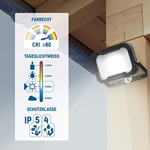 ANSMANN Faretto da parete LED 20 W - Faretto IP54