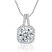 Tycherous Ladies fashion Necklace silver 925 Pendant women Cubic Zirconia Mother's Day Gift