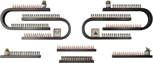 Expositor de esmaltes en U para evitar desorden de botes de manicura en estéticas 4