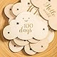 Greyoe 1 Set Meilensteinkarten Baby, Baby Meilensteinkarten,Baby Karten Meilensteine Meilensteinkarten Baby Holz, (Wolken- und Stern-Meilensteinkarte) Perfekte Deko für Babyfotos und Kinderzimmer