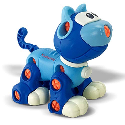 Kidtastic Take Apart Toys Cat & Dog Set | Stem Learning (88 Pieces) | Ages 3+ | Plastic Figures | Educational Building Set | Gift For Kids | Fine Motor Skills | Outdoor & Indoor Play #TOP2