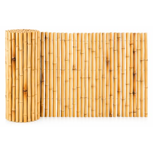 Floordirekt Bambus-Sichtschutzzaun 180 cm hoch x 200cm...