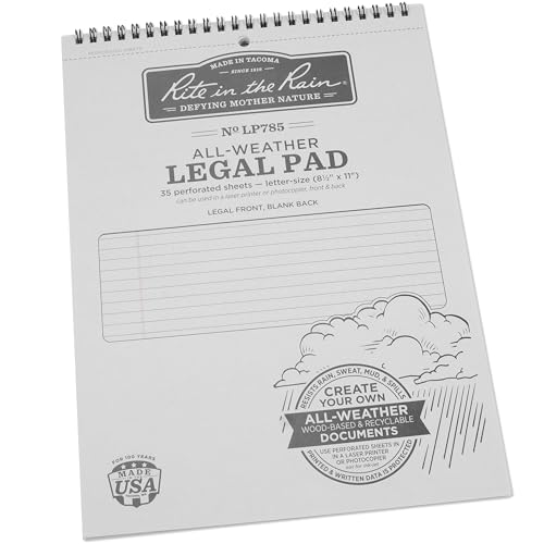 Cuaderno Rite in the Rain para tomar notas bajo la lluvia en trabajos de campo