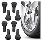 8PCS TR412 Tubeless Tire Valve Stems, Black Rubber Snap-in Short Valve Stems, Automotive Universal Valves for Tubeless 0.453 Inch 11.5mm Rim Holes on Standard Vehicle Tires (TR412)