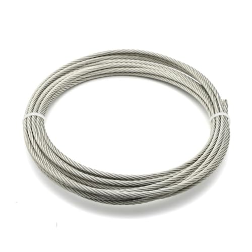 Cable de elevación de cuerda desnuda de 5 metros de diámetro (0,8 mm, 1 mm, 1,2 mm, 1,5 mm y 2 mm) for tendedero de acero inoxidable 304.(Diameter 0.5mm)