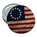 Rustic Betsy Ross 1776 Distressed American Flag Round Rubber Non-Slip Jar Gripper Lid Opener
