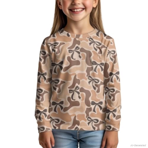 Image of Renewold Boys Girls Tees Kids T-Shirt Long Sleeve Crewneck T Shirts Casual Athletic Tops Clothing for Home School Travel