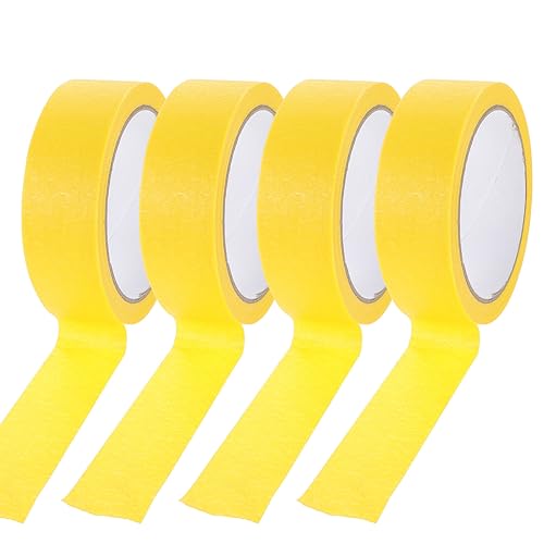 Image of Baluue 4rolls Masking Tape for Painting DIY Crafts Home Projects Surface Protection for Walls
