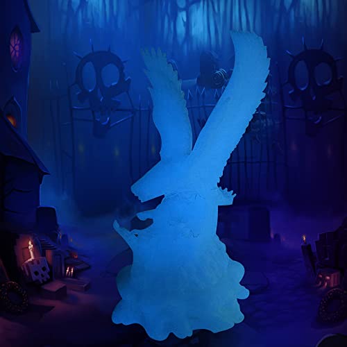 Image of TTYT3D Glowing in Dark Blue PLA 3D Printer Filament, 1.75mm 1Kg 2.2lbs 3D Printing Material, Widely Fit for 3D Printers, Glow in Dark Blue PLA