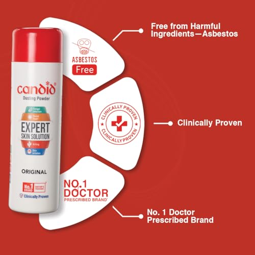 Image of Candid Dusting Powder | Doctor's Prescribed No.1 Brand | Prevents & Treats Fungal Infection, Sweat Rash, Itching, Redness & Skin Irritation | Clinically Proven | 120g