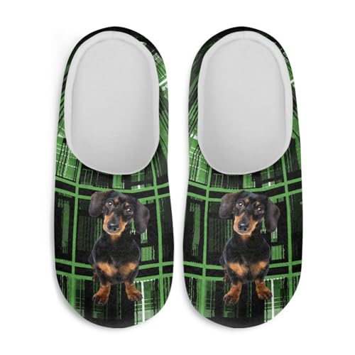 Animal Print House Fuzzy Slipper Cozy Home Shoes for Women Men Plush Fluffy Winter Indoor Slippers