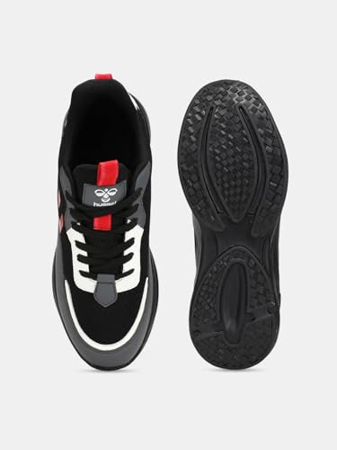 Image of hummel Blaze Lace Up Sports Shoes for Men with Lightweight TPR Sole Comfortable Breathable and Slip Resitant Ideal for Running Walking Gym Trekking Hiking