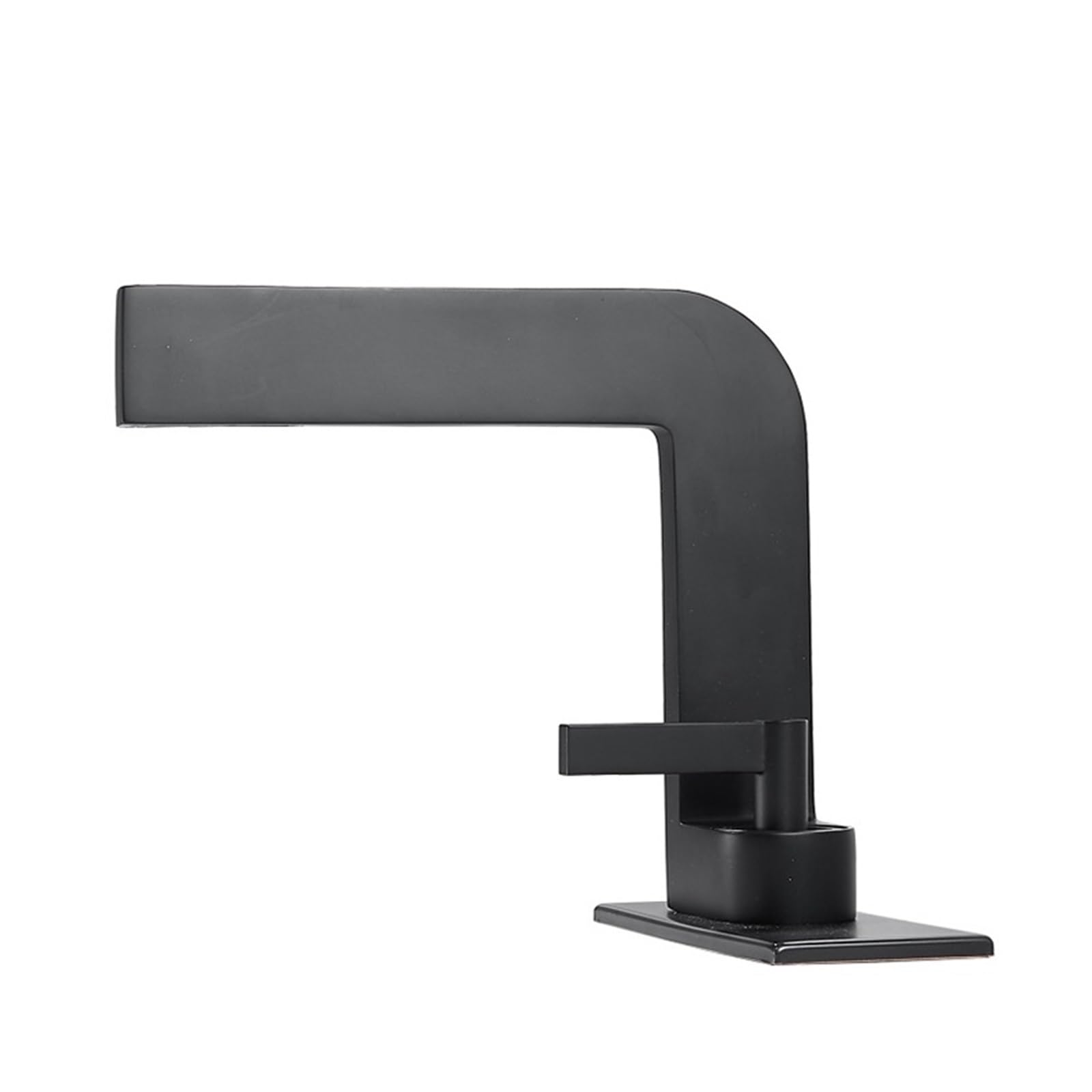 Robinet de lavabo noir mat mitigeur moderne à levier unique pour vasque à poser