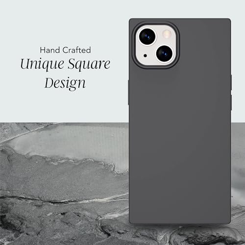 Image of COCOMII Rectangle for iPhone 14 /13 Case, Matte Gray Silicone