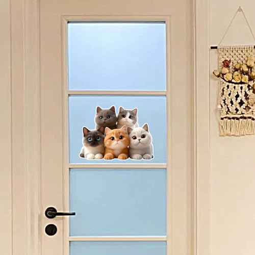 Vinilos Decorativos de Gatos, Impermeables y Removibles miniatura 5