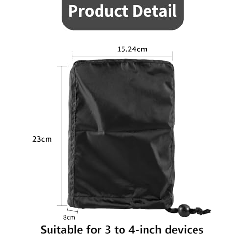 Image of Fishfinder Cover 3-10in,Depth Finder Oxford Fabric Waterproof Protection Accessories,for Hummingbird Lowrance Models,Protects Your Screen and Device from Sun Adverse Weather Damage Fishing