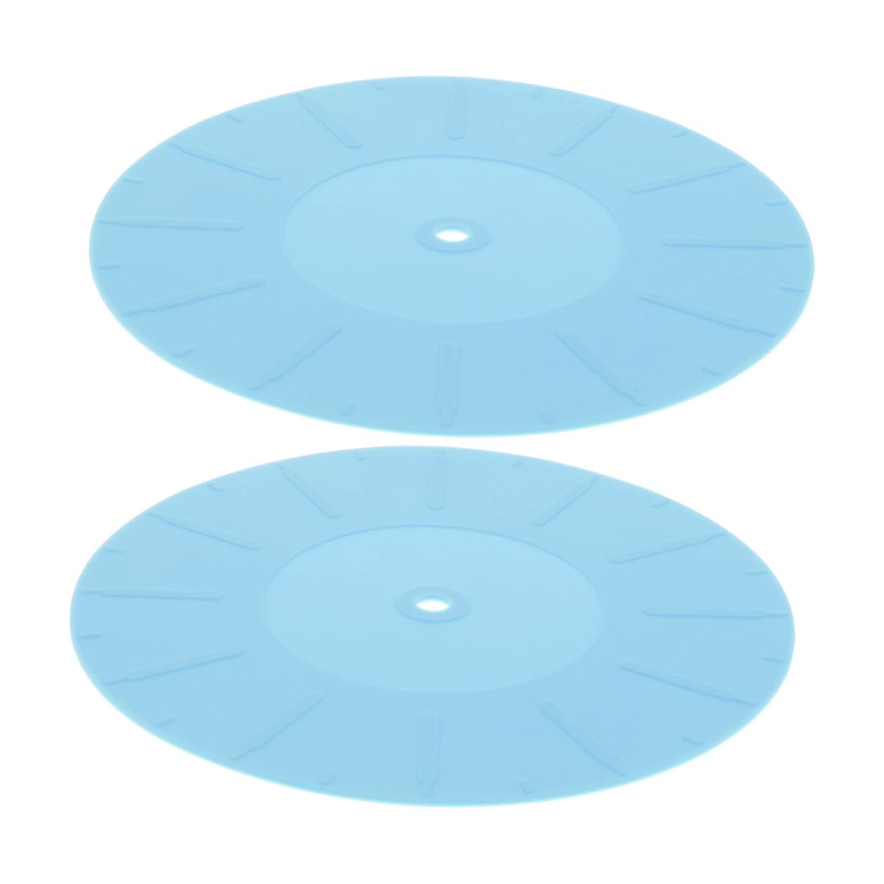 BESPORTBLE 2pcs Vinyl Recorder Mats Static Silicone Turntable Cushions for Improved Sound Record Player Slipmats Accessory for Vinyl Enthusiasts