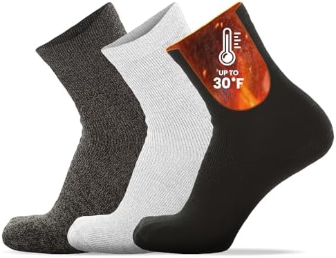 UNIQUE STYLES ASFOOR Thermal Socks for Women, Moisture-Wicking Winter Socks, ...