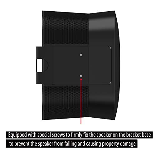 Image of Metal Wall Mount for Sonos Era 300 Speaker, Stand Space-Saving Compatible with Era 300 Speaker (Black-2PCS)
