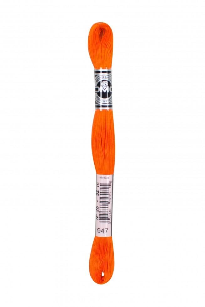DMC Size 25 Coton A Broder Special Embroidery Thread - 947 Orange - Each — image 1