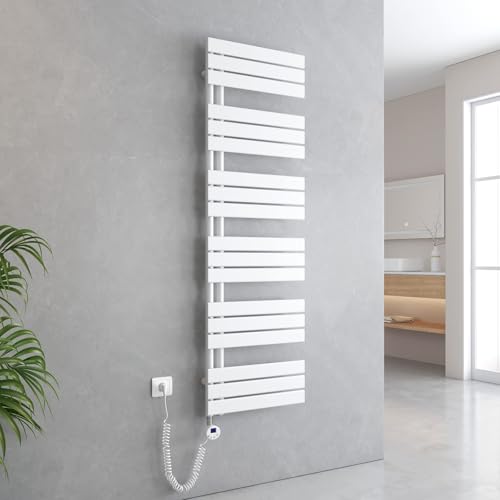 EMKE Secador de Toallas eléctrico, SPCC, Blanco, 1599x500mm