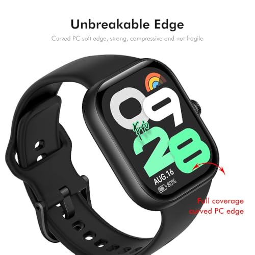 Image of Glaxx Scratch Proof Screen Protector for Redmi Watch Move Full Screen Protector with Easy Installation Kit (Blsck)