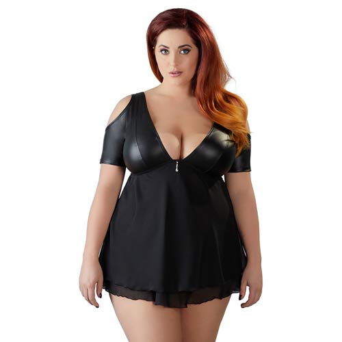 Top Manches Courtes Noir Cottelli pour vos Soirées et Sorties Clubbing en 2XL