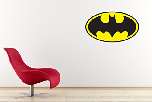 West Mountain Inc Batman Logo Wall Decal Sticker (Large: 38" W x 18" H)