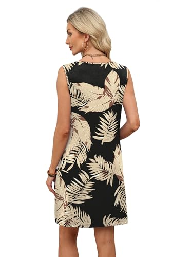 Image of WIHOLL Summer Dresses for Women 2026 Beach Vacation Spring Fashion Clothing Lace Mini Tank Dress with Pockets