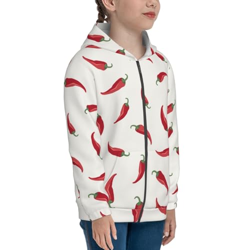 Chili Kid Hoodies Boys Zip Up Sweatshirts Girls Pullover with Pocket4
