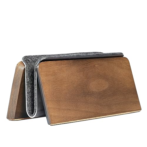 Support MacBook en noyer massif SAMDI, finition artisanale