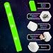 Foam Glow Sticks Bulk, 40 Pack Green Light Up Foam Sticks 3 Modes, Glow Party Supplies for St. Patrick's Day,Mardi Gras, Raves, Carnival, Concert, Birthday, Christmas