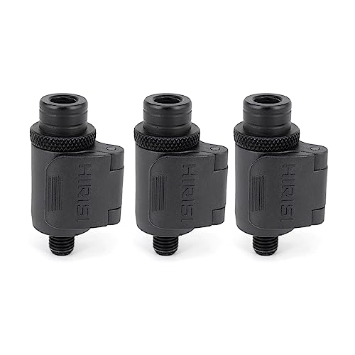 Hirisi Tackle 3PCS Connecteur de changement rapide en aluminium pour alarmes de pêche à la carpe, piques de pêche à la carpe AQ211