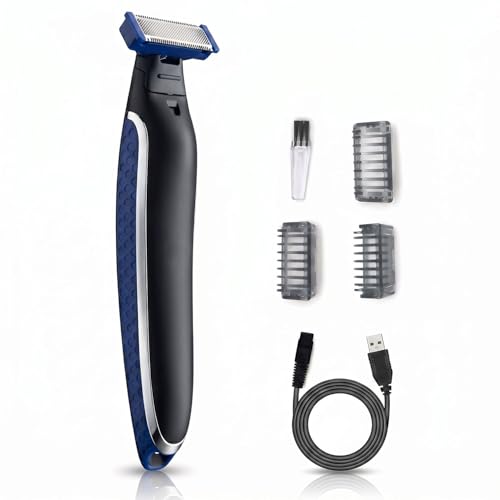 ARICEAN Mens Multi-Function Rechargeable Shaver for Pubic Grooming Trim & Shave Hybrid Electric Trimmer with Rechargeable Battery